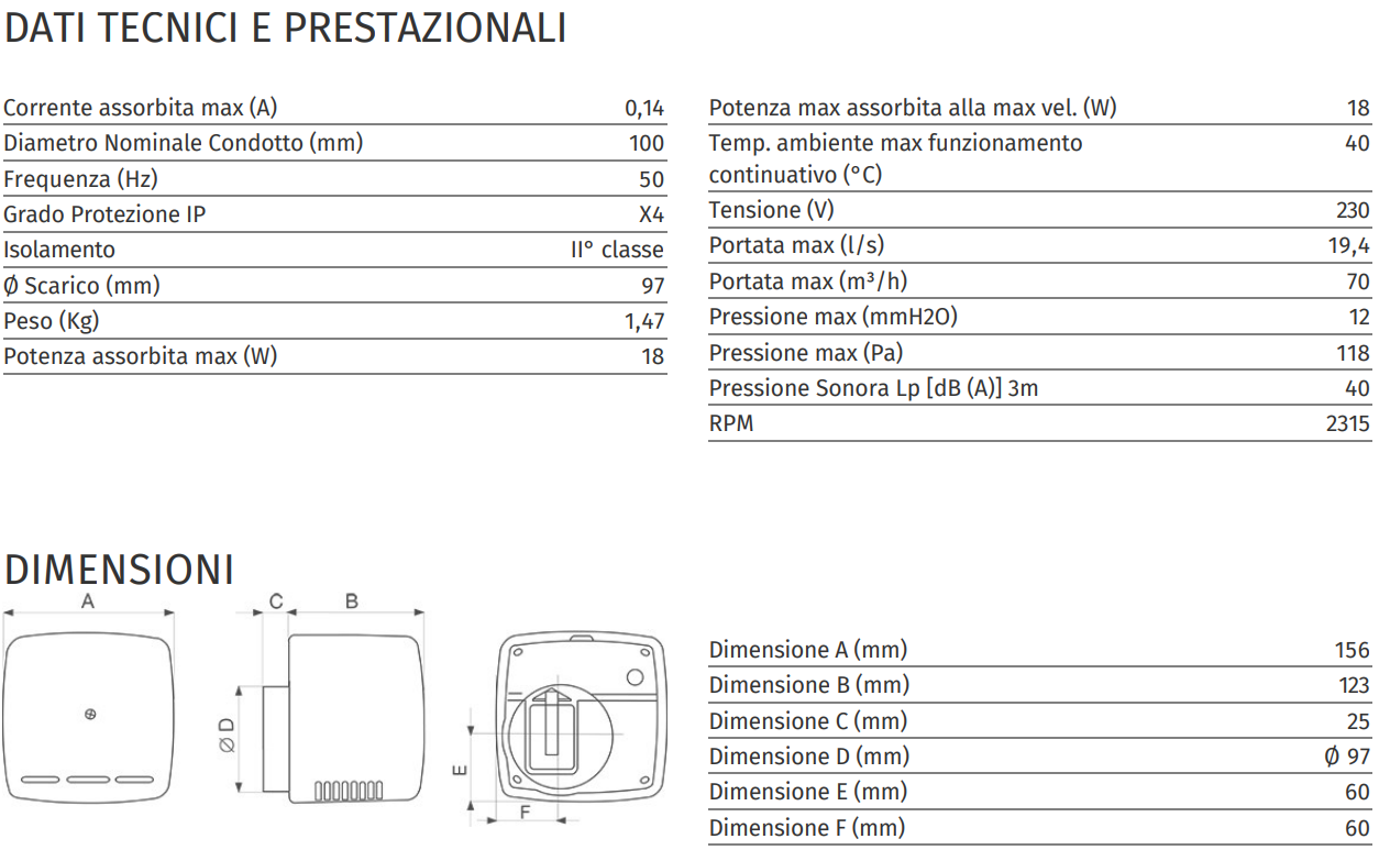 Vortice Aspiratore 11966 ariett ll timer white white Aspiratori 